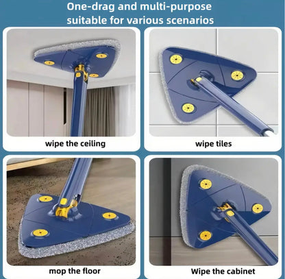 360 Rotation Triangle Dry & Wet Cleaning Mop