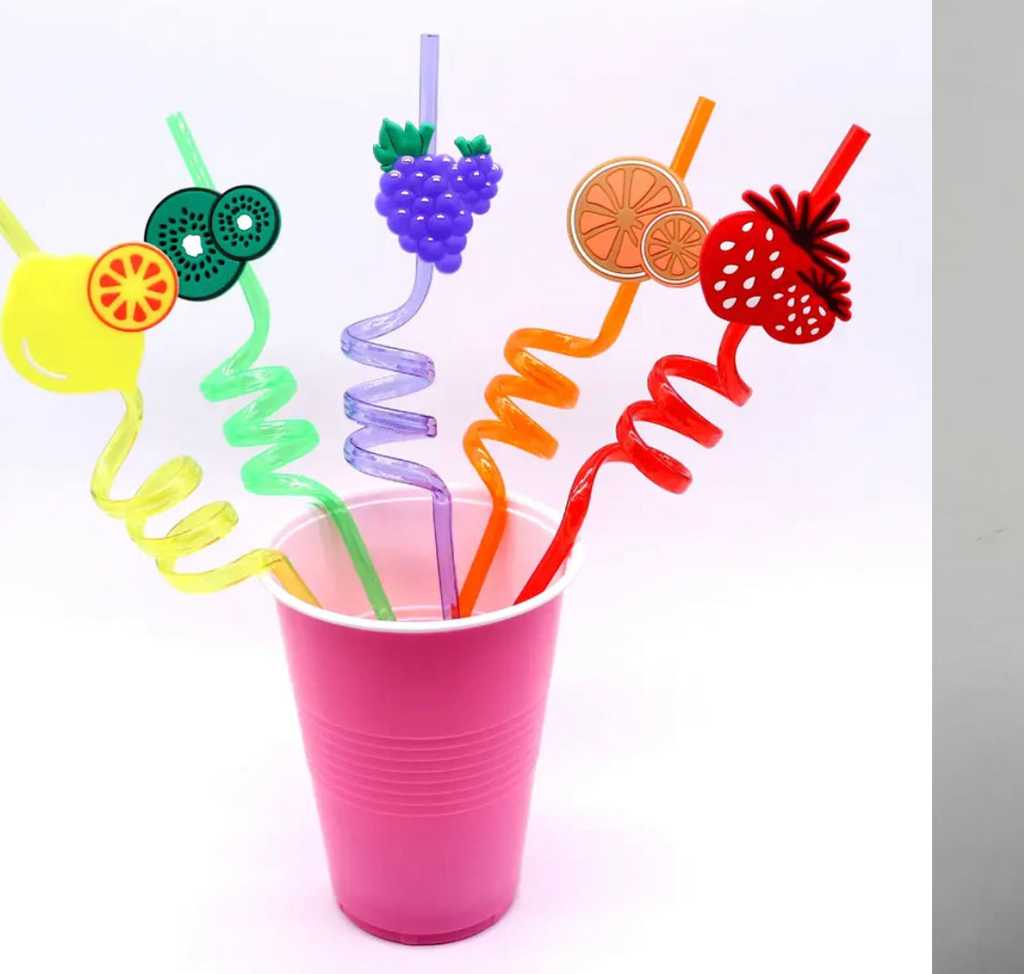 Pack of 4 Reusable Fruit Straw