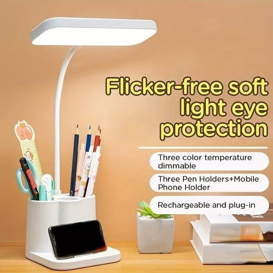 Led Study Table Lamp with Storage Holder