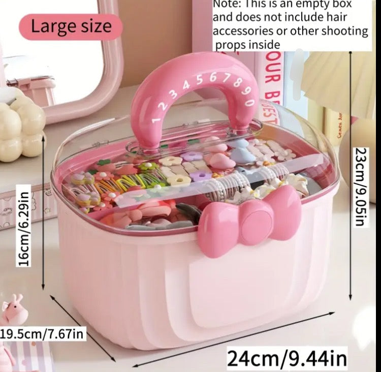 Cute Bow Cosmetic Storage Box