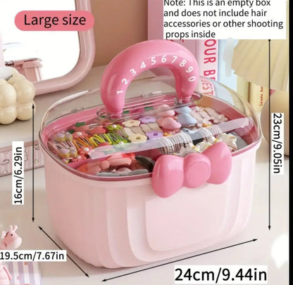 Cute Bow Cosmetic Storage Box