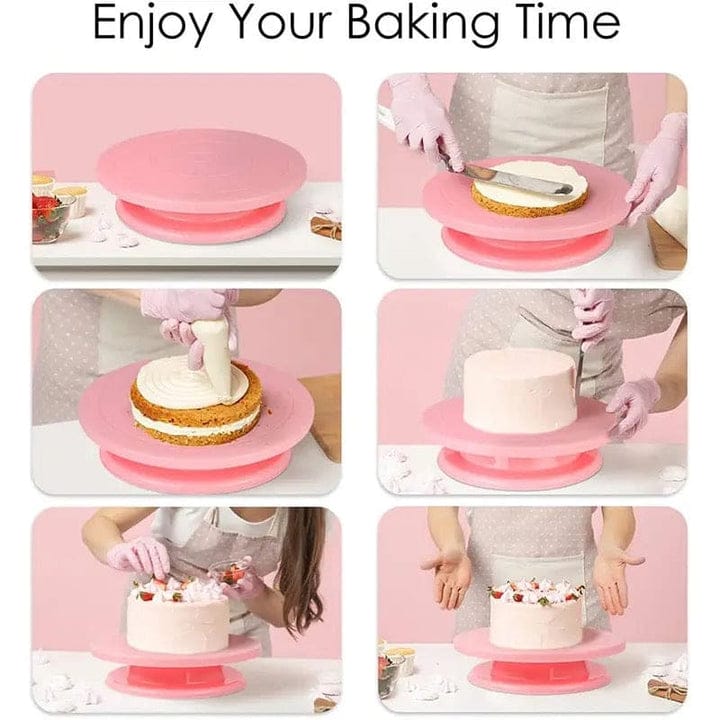 Rotatable Cake Baking Table