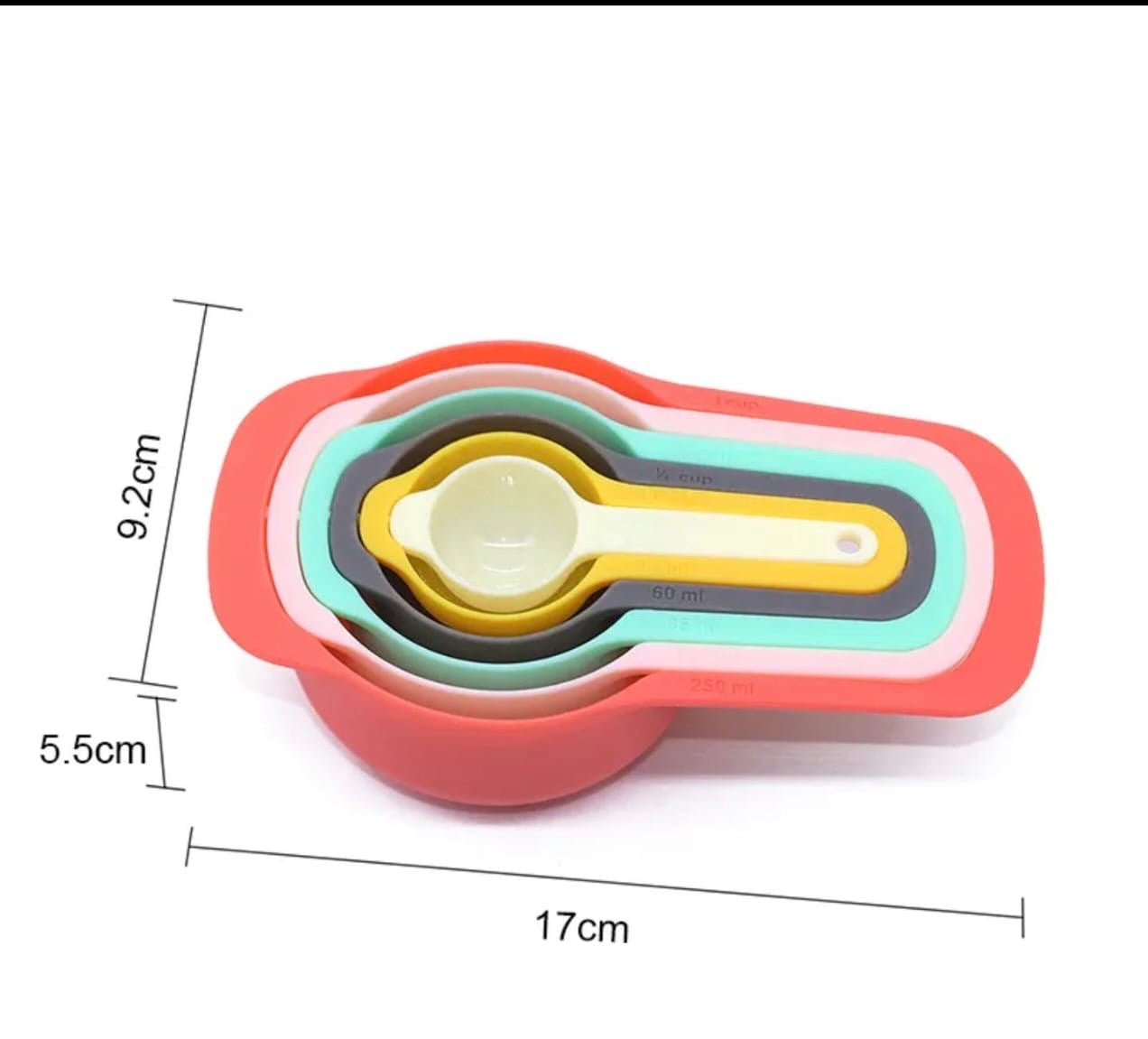 Pack of 6 Measuring Spoons Set