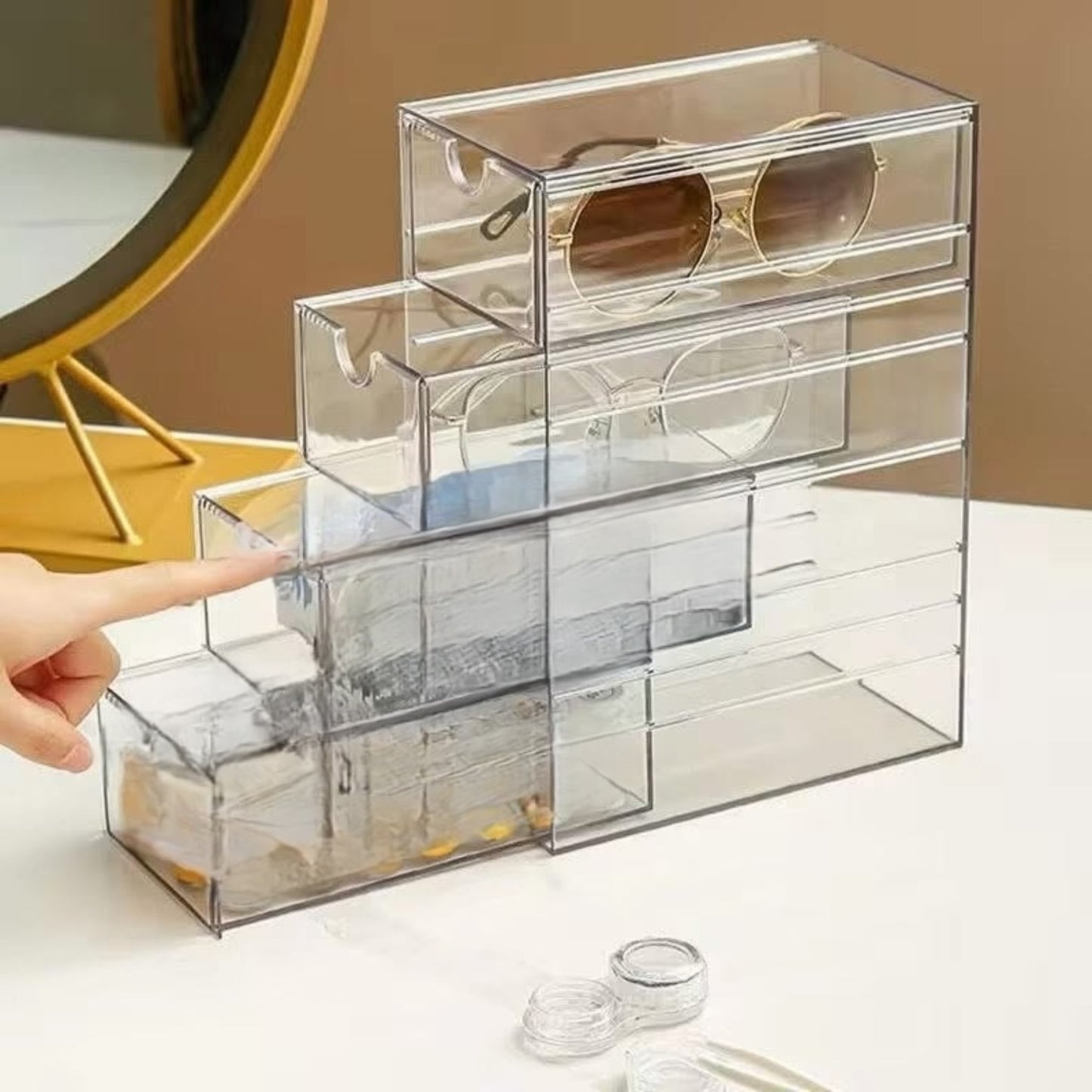 4 Layer Dustproof Acrylic Organizer