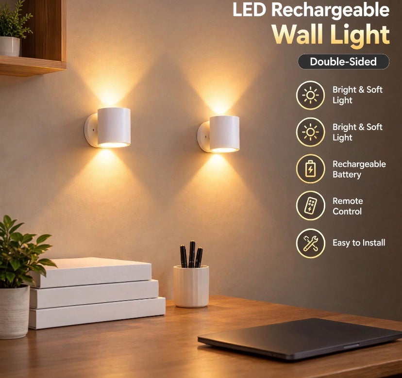 Led Rechargeable Wall Light Lamp