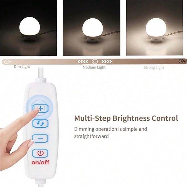 LED Light Vanity Bulbs with 3 Modes Changeable for Mirror