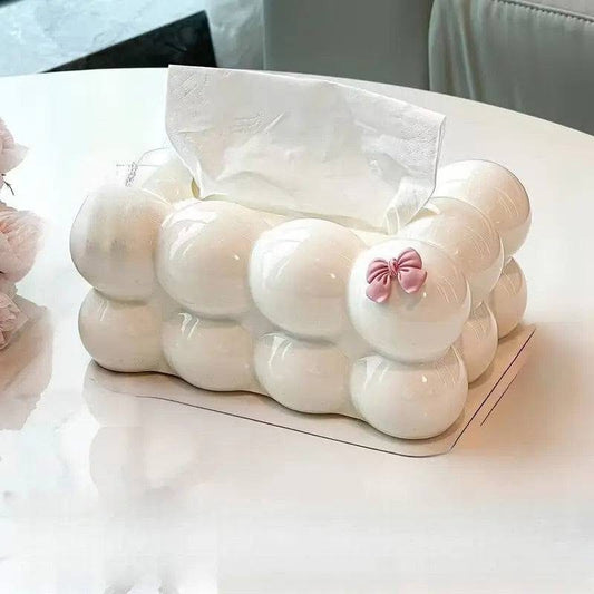 Bow Design Bubble Tissue Box