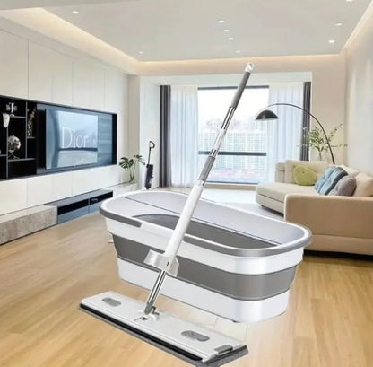 Squeeze Mop with Foldable Bucket (Best Quality)
