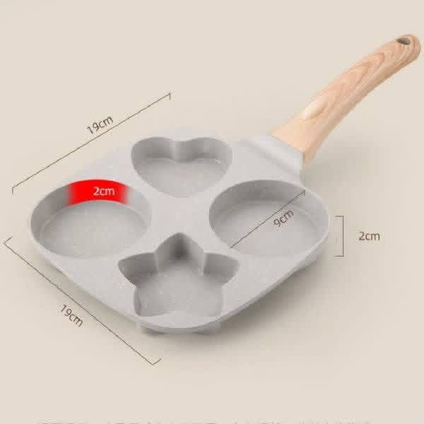 Non-Stick Heart and Star Shape Frying Pan