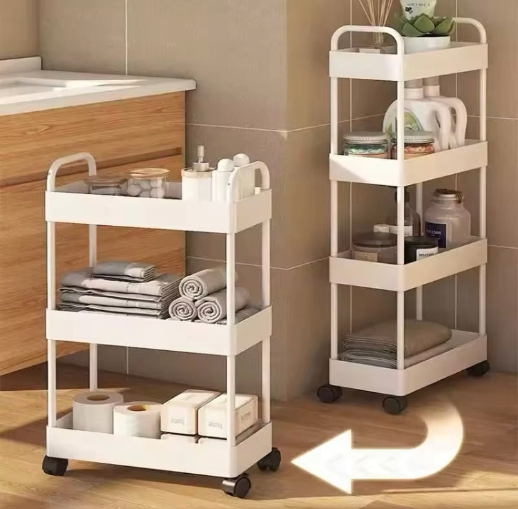 Four Layers Trolley with Wheels