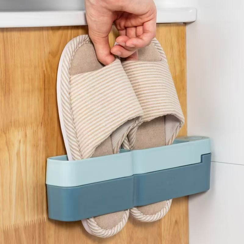 2 Pairs Wall Slipper Holder Rack
