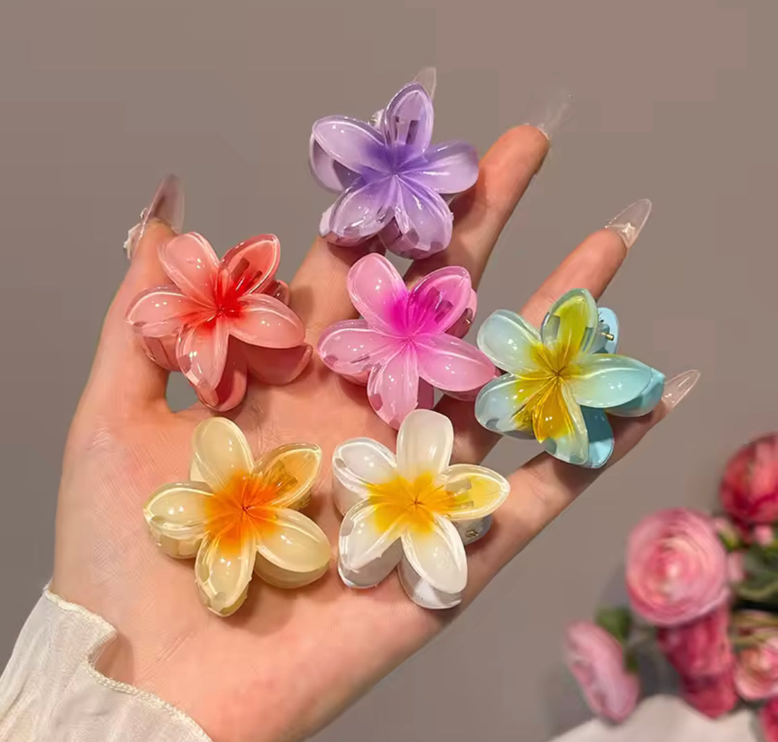 Flower Hair Claw Clip for Girls