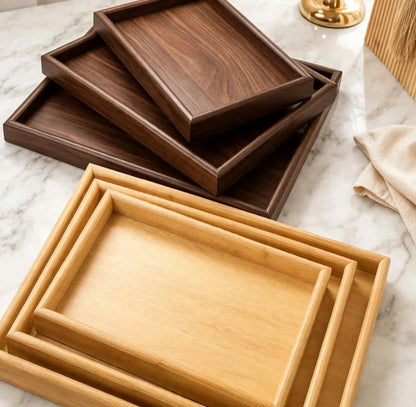 3 Pcs Wooden Tray Set (Best Quality)