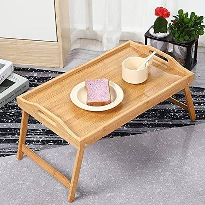 Bamboo Foldable Bed Study Laptop Table