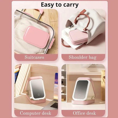 3 Colours Led Makeup Bag with Mirror