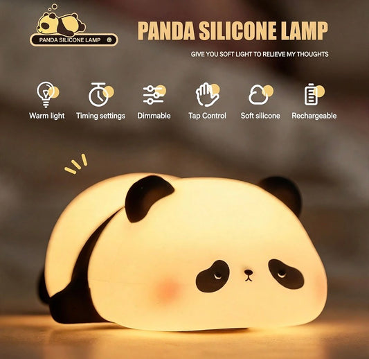Rechargeable Silicone Panda Night Lamp