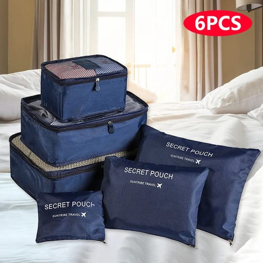 6 Pcs Travel Storage Cosmetic Bags