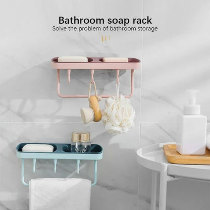 Multipurpose Double Soap Self Adhesive Holder