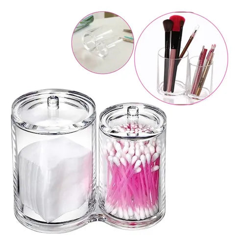 2 pcs Cotton Swab Holder Organizer