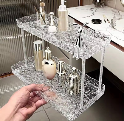 Acrylic Makeup Cosmetic Organizer Shelf Rack