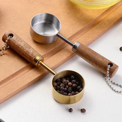 15ml Kitchen Measuring Spoon with Wooden Handle