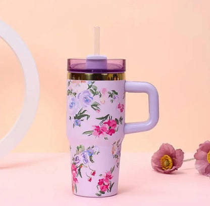 20oz Stainless Steel Tumbler with Straw