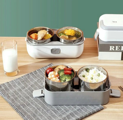 2 Layer Portable Electric Heating Lunch Box