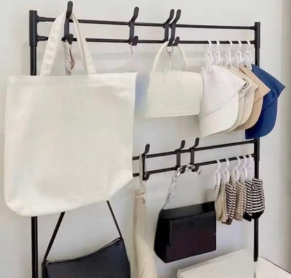 Dustproof Shoe Rack with Hanging Hooks