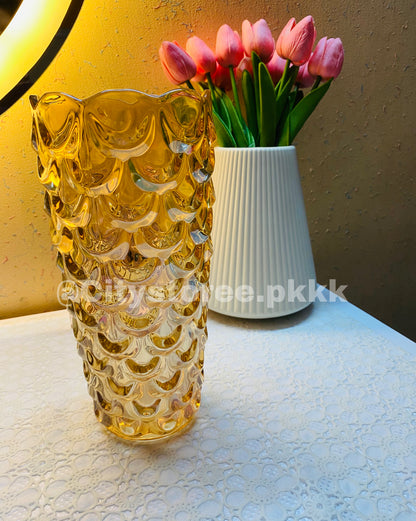 2 Pc Champion Crystal Flower Vase for Wall Decoration