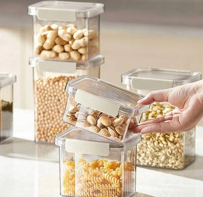 4 Pcs Airtight Food Containers Moisture Proof