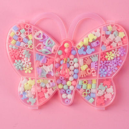 Butterfly and Bear Kids DIY Handmade Beads Set