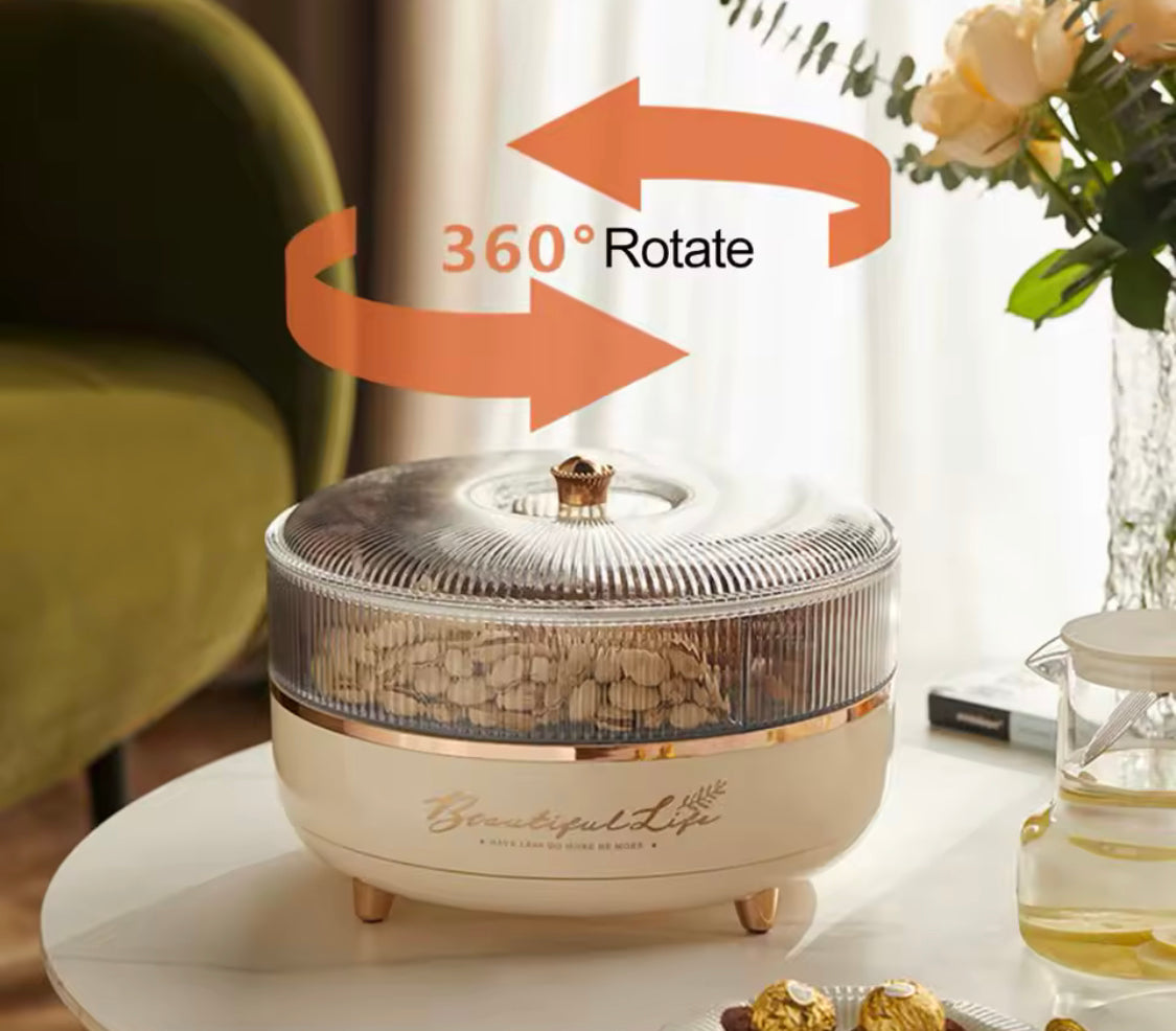 2 Layer Rotating Dryfruit Storage Box