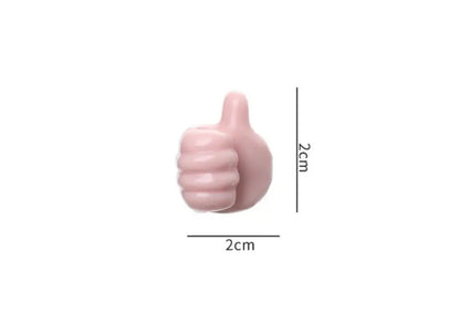 10 pcs Silicone Thumb Wall Hooks