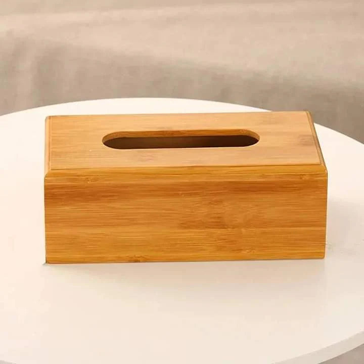 Bamboo Wooden Tissue Box