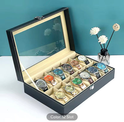 Leather Watch Box Organizer