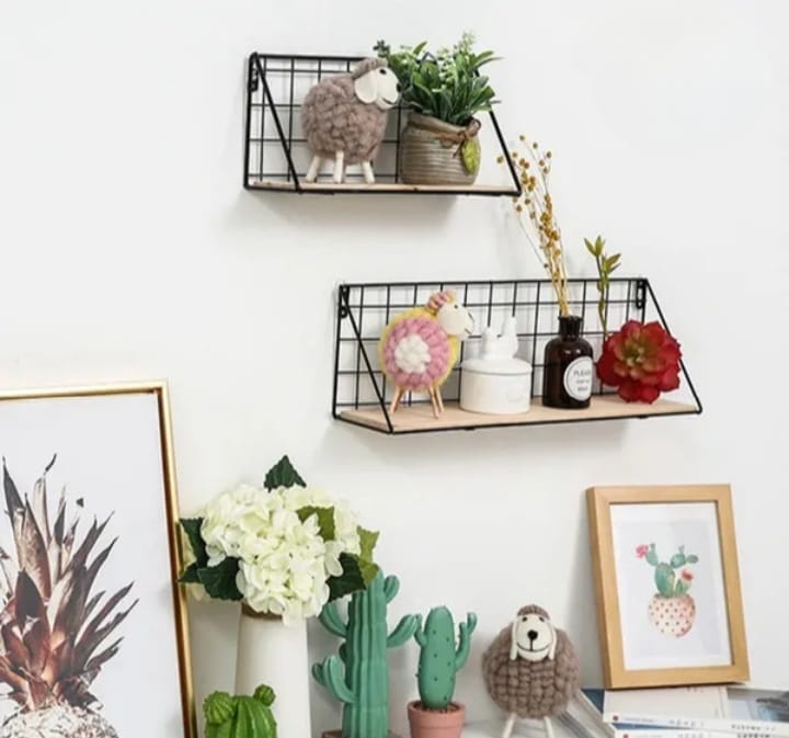 2 pcs Wall Mounted Shelves