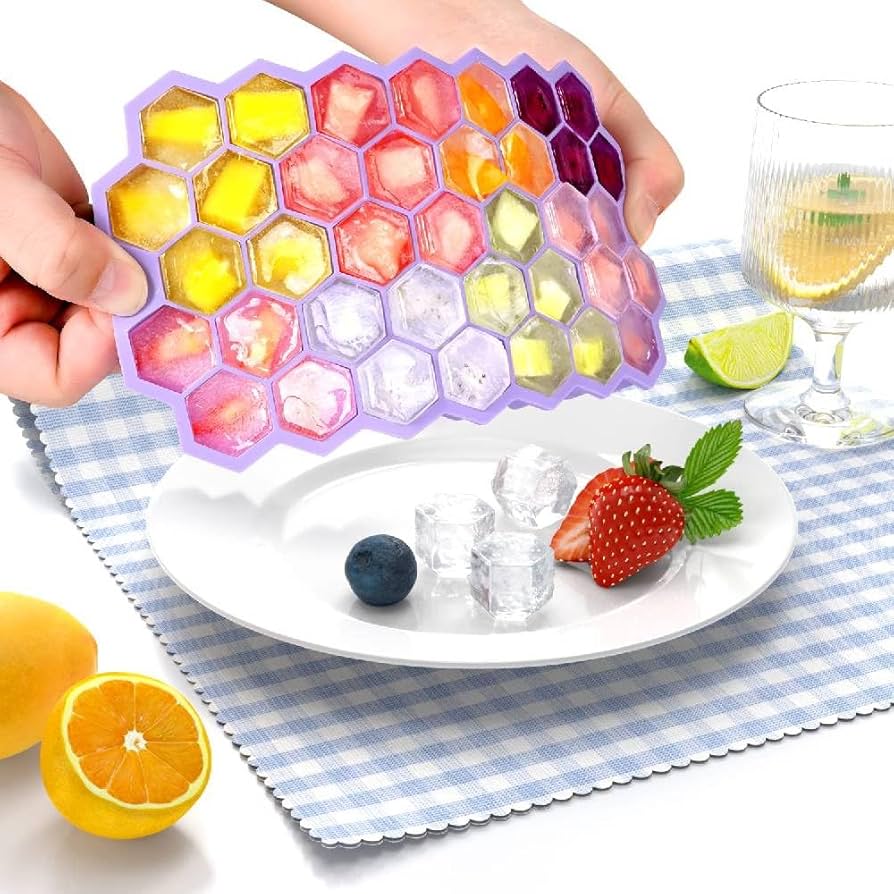 Silicone Ice Cube Tray with Lid