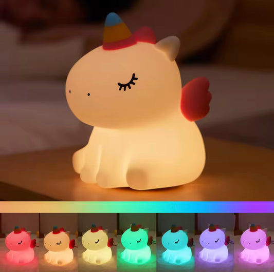 Unicorn Silicone Night Lamp for Kids
