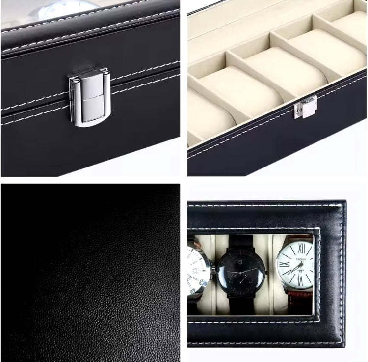 Leather Watch Box Organizer