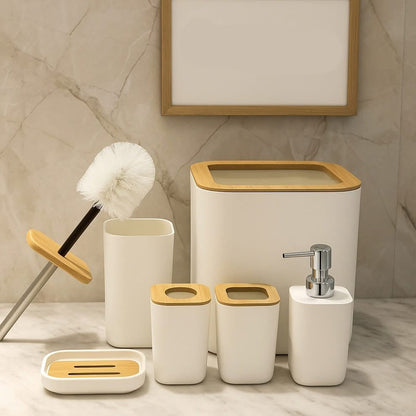 6 Pcs Square Bathroom Set (Best Quality)