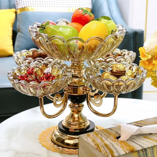 Rotating Dry Fruit Plate Stand