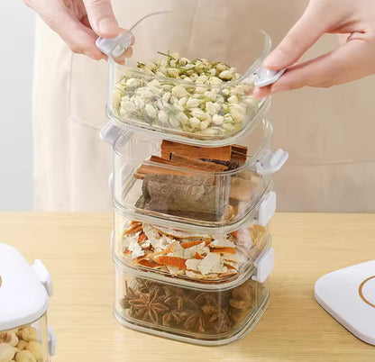 Airtight Spice Jars Container with Lid