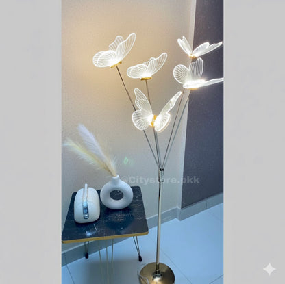 5ft Led Butterfly Corner Floor Lamp