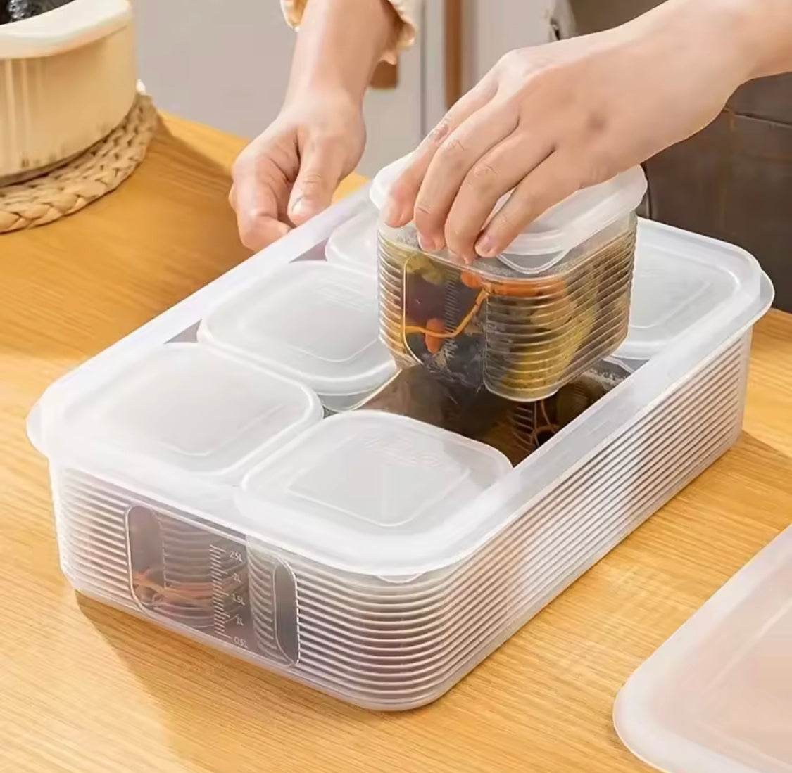 6 Grids Vegetable Storage Box