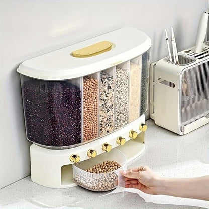 6 Grids Cereal Rice Dispenser