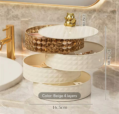 4 Layer Rotating Jewellery Organizer