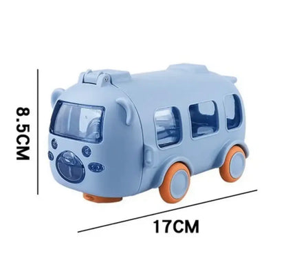 500ml Kids Car Bus Water Bottle with Straw