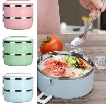 Portable Insulated Steel Lunch Box