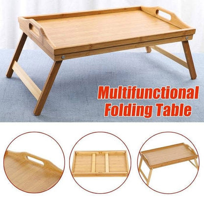 Bamboo Foldable Bed Study Laptop Table