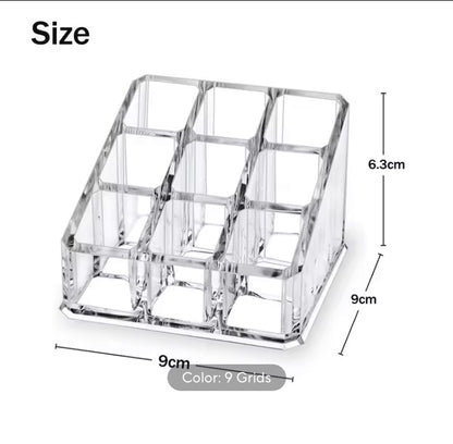 9 Grids Acrylic Lipistick Organizer